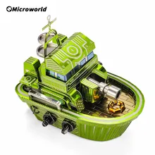 Microworld – Puzzle 3D en métal, modèle de cuirassé, Kits de bricolage, découpe Laser, jouets éducatifs, cadeaux pour enfants et adultes