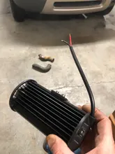 Barra de luz LED de 7 pulgadas para conducción todoterreno, haz combinado de 3 filas para barco, coche, Tractor, camión, 4x4, SUV, 12V y 24V, 2 uds.