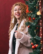 FASHION IDOL-extensiones de pelo sintético Afro para mujer, Pelo Rizado mechones Rubio degradado 24-28 pulgadas, resistente al calor, 6 uds.