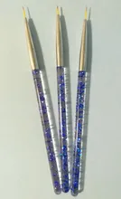 3 piezas de arte de uñas, bolígrafos, pinceles, pintura delineador, puntas 3D, conjunto de pinceles de gel acrílico UV para dibujar, herramienta de manicura para diseño de uñas francés