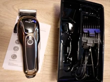 Maquinilla eléctrica profesional para cortar el pelo, cortadora de pelo con pantalla LED, cable de Máquina para cortar Cabello, inalámbrica, de doble uso, para peluquero y peluquería