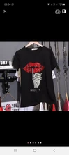 Black T-Shirts Short-Sleeve Trend-Tops Hot-Drilling Korean-Version Cotton Women Summer