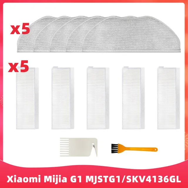 Replacement For Xiaomi Mijia G1 MJSTG1 SKV4136GL Mi Robot Vacuum Mop Essential Cleaner Parts Main Side Brush Hepa Filter Mop Rag Set K