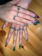 Sindlan-anillo gótico de plata para mujer, Set de 6 uds. De Anillos con diseño de corazón Punk, mariposa, Cupido, joyería femenina