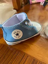 Zapatillas deportivas de lona para bebés, zapatos para recién nacidos, de primeros pasos, antideslizantes de suela blanda