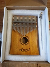Bag Book Tune-Hammer Gecko Kalimba Thumb Instruction Koa Musical-Gift Aiersi 17-Keys