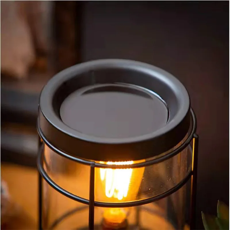 Bamboo Wax Melt Burner Wax Melter Home Decor Minimalistic Patio Candle  Flameless Candle 