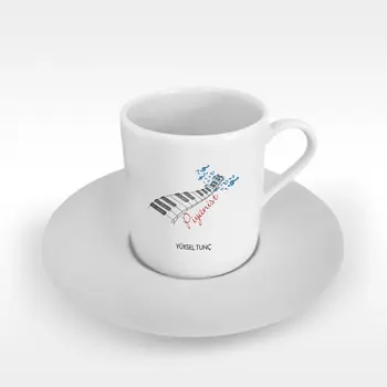 

Personalized Professional Piyanist Turkish coffee Cup