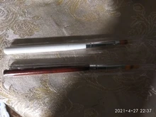 Pincel dentado para uñas, pluma de mezcla gradiente a cuadros, encaje de bolígrafo, mango de madera, nailon, suave, profesional, herramientas de manicura, 1 Uds.