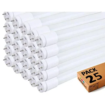 

Pack x25 LED tube 9W glass 60 cm Circular 300 °, indoor lighting, ceiling lamps, 30.000 hours of life