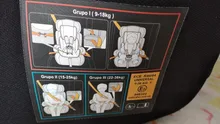 Silla de coche Travel 1/2/3, de 9 a 36 kg, con cinturón de seguridad, silla económica, acolchada y muy fácil de instalar