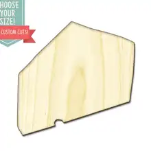 Ломтик сыра клин-на заказ Выберите свой размер-лазерная резка Деревянные Художественные товары для рукоделия Настенный декор свадебный детский DCS0304