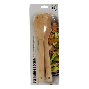 

Set of Kitchen Utensils (2 Pieces) 30 cm Bamboo