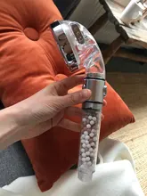 FOHEEL-Cabezal de ducha de mano ajustable, 3 modos, alta presión, ahorro de agua, un botón para detener el agua