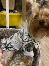 Summer Pet Printed Clothes For Dogs Floral Beach Shirt Jackets Dog Coat Puppy Costume