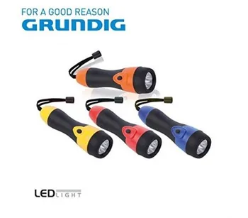 

Flashlight 5 LED with rubber grip 21 cm long-Grundig