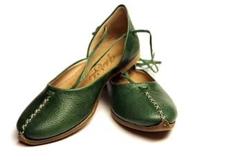 

Genuine Leather Handmade Unique Special Vintage Woman Flat Shoes, ,Slip-On Shoes ,Yemeni , Comfortable Shoes , Summer Shoes