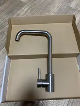 Frap de acero inoxidable grifo de cocina cepillado proceso giratoria cuenca de 360 grados de rotación agua caliente y fría mezcladoras grifo Y40107/8