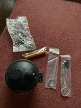 Pulverizador estabilizador soporte para botellas frasco de cristal, filtro de botellas, espray mate, juego de herramientas de limpieza