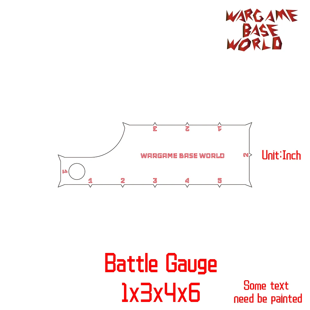Wargame Base World-боевой калибр-измерительный инструмент-боевой Калибр