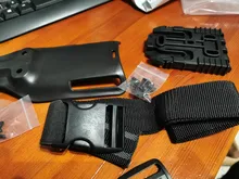 Correa de banda para pierna táctica QLS 19 22, adaptador de cartuchera para pistola Safa Glock 17 Beretta M9, cinturón de cintura para pistola de caza