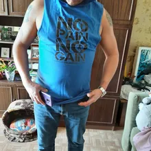 Camiseta de algodón sin mangas con capucha para hombre, ropa deportiva de marca para gimnasio y musculación