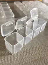 Caja de joyería de plástico de varios compartimentos y de 9 tamaños, para guardar joyas, ordenar abalorios y cuentas, caja ajustable