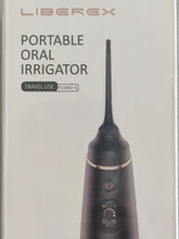Liberex-irrigador Dental portátil IPX7, chorro de agua recargable por USB, hilo Dental impermeable, limpiador de dientes para Limpieza de dientes