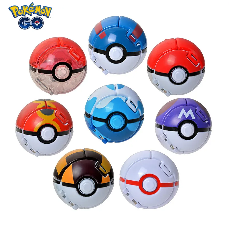 

Anime Pokemon Pokeball Pikachu Mewtwo Charmander Pokemon Elf Ball Toy Pocket Monster Variant Action Figure Model Toys For Kids