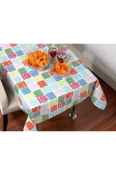 

Table Cloth - Colorful Lined Pvc Tablecloth