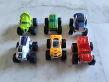 Alta calidad 6 unids/set Blaze juguetes ruso Crusher camión vehículos figura Blaze juguete regalos para los niños