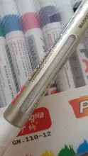 Marcador mágico de color blanco de un solo cabezal marca graso disco óptico vidrio cerámica plástico marcador logstics rotulador