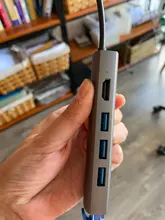 Multi USB 3.0 hub type C adapter to HDMI Gigabit Ethernet Rj45 Lan for Macbook Pro Air