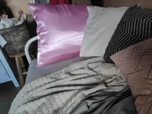 Funda de almohada de satén, 100% satén, tamaño estándar o queen size, 1 unidad