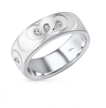 

Silver ring with cubic zirconia sunlight sample 925