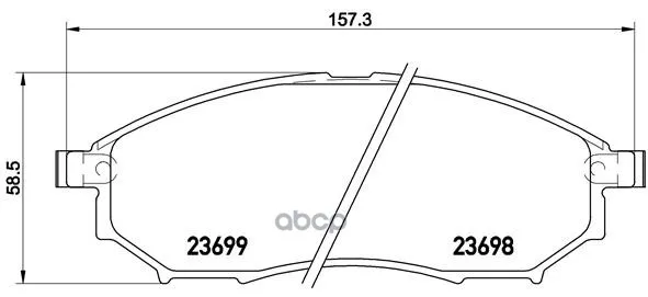 Колодки Тормозные Дисковые Infiniti: Ex 07-, G 10-, M 10-, M35 05-, M37 10-, Qx50 13- Nissan: Qashqai 13- Brembo арт. P56094
