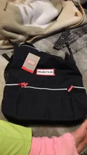 Hunter-mochila grande para hombre y mujer, bolso de ocio, a prueba de lluvia, ligera, tendencia con botón superior, mochila escolar para ordenador