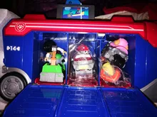 Coche de juguete de plástico de la Patrulla canina para niños, juguete de la Patrulla canina, autobús de rescate, modelo de figura de acción, regalo de cumpleaños