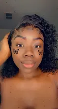 Rizado Bob peluca del pelo humano del frente del cordón pelucas con minimechones brasileño Remy pelo humano Pelo Corto Pre arrancado peluca para las mujeres negras de la onda profunda de la peluca