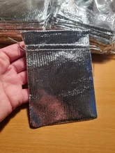 50 unids/bolsa 7x9cm 9x12cm 10x15cm embalaje de joyería ajustable colores plateados/dorados bolsa de terciopelo con cordón, bolsas de regalo de boda y bolsas