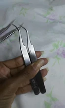 Vetus-Pinzas para pestañas de acero inoxidable, alta precisión, maquillaje antiestático, pinzas para cejas, extensión de pestañas