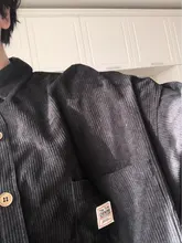 Privathinker-camisas de manga larga de pana para hombre y mujer, camisa Coreana de moda informal de gran tamaño, ropa estampada, otoño