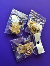 KISSWIFE-Juego de 8 anillos de color dorado para mujer, diseño redondo simple, hecho a mano, anillo geométrico, regalos de joyería para mujer