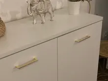 KAK Zinc Alloy Pearl Gold Cabinet Knobs Kitchen Door Handles Drawer Cupboard Door Handle