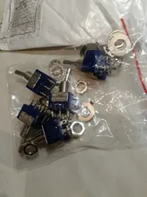 Interruptor de palanca en miniatura de un solo polo, doble tiro, ON-ON, 120VAC, 6A, 1/4 pulgadas, MTS-102 de montaje, 103, 202, 203, 5 uds.