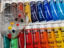 Pintura acrílica profesional de 12/24 colores 15ml tubos pintura de dibujo pigmento cuadro de pared pintado a mano para artista DIY