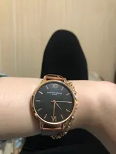 Reloj de pulsera analógico de cuarzo para Mujer, cronógrafo con correa de cuero de lujo, color negro, 5 uds.