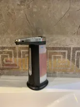 Dispensador de jabón líquido sin contacto, dispositivo automático, manos libres, bomba para baño y cocina, con sensor inteligente, 400ML