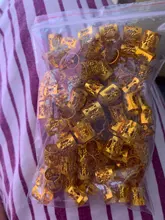 100 unids/lote oro/plata/mezcla de plata de oro micro pelo temor trenzas dreadlock perlas ajustable esposas clips para el cabello Accesorios