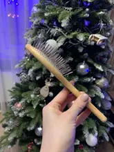 Steel-Pin-Brush Pet-Grooming-Tools Dogs Long-Hair Large Oval Professional Wood for Short